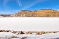 Kenney Reservoir In Northwest Colorado, Frozen Over