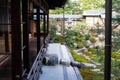 Kenninji Temple Tacchu Ryosokuin Interior Garden Scenery Royalty Free Stock Photo