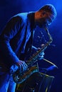 Kenny Garrett plays alto saxophone during summer jazz festival OpenJazzFest Zelena Voda, Slovakia, 30th of July 2017