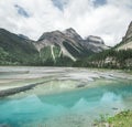 Kenny Lake on the trail to Berg Lake Royalty Free Stock Photo