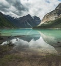 Kenny Lake on the trail to Berg Lake in Mt Robson Provincial Park BC Royalty Free Stock Photo