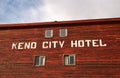 Keno City hotel facade, Yukon, Canada