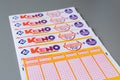 Keno. Bulletins of the French games.