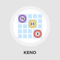 Keno vector flat icon