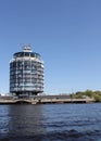 Inn on the water, Kenora, from the water of Lake of the Woods Royalty Free Stock Photo