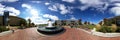 Kenosha Museum Fountain Panorama Royalty Free Stock Photo