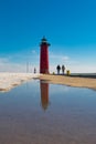 Kenosha North Pier Royalty Free Stock Photo