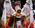 A colorful girl dressed in horrific costume at the annual Bristol Renaissance Faire