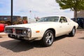 Dodge Charger in white at Annual Kenosha Car Show Royalty Free Stock Photo