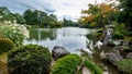 Kenrokuen gardens in autumn Royalty Free Stock Photo