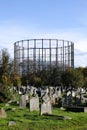 Kensal Green Cemetery and Gasholder