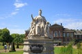 Kensington Palace with Queen Victoria Monument in the foreground Royalty Free Stock Photo