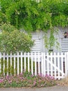 Kent cottage flowers over door