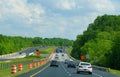 Kent County, Delaware - May 23, 2020 - The view of the traffic on Route 1 towards Dover in the summer