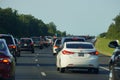 Kent County, Delaware, U.S - September 8, 2020 - The view of the traffic on Route 1 towards Dover in the summer