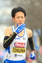 Kenta Iinuma - Prague half marathon 2013 Royalty Free Stock Photo