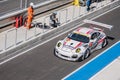 Kenta Yamashita of Porsche Team KTR in GT300 Quaiflying at 2015 Royalty Free Stock Photo