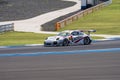 Kenta Yamashita of Porsche Team KTR in Super GT Final Race Warm Royalty Free Stock Photo