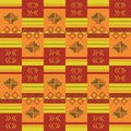 African Kente seamless pattern Royalty Free Stock Photo