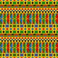 Kente Seamless Pattern Royalty Free Stock Photo