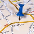 Kenton on a UK Map