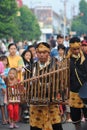 Kentongan, Traditional musical from Indonesia performance in the street when car free day.