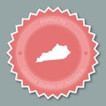 Kentucky badge flat design.