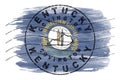 Kentucky Covington Seal Map Design Royalty Free Stock Photo