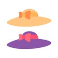 Kentucky derby hats design vector flat isolated illustration