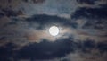 Kentucky Full Moon On A Stormy Night Royalty Free Stock Photo