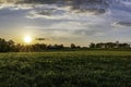 Kentucky horse farm landscape Royalty Free Stock Photo