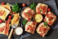 Kentucky Hot Brown open sandwiches on a plate