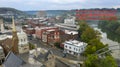 Aerial View Isolated on the State Capital City Downtown Frankfort Kentucky