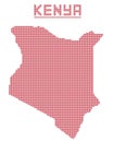 Kenya Africa Dot Map