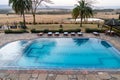 Pool view of the Lake Nakuru Lodge, a hotel near the National Park for safari tourists