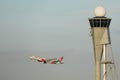 Kenya Airways took off from Schiphol Airport, AMS