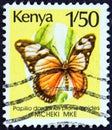 KENYA - CIRCA 1988: A stamp printed in Kenya shows African Swallowtail Papilio dardanus, circa 1988.