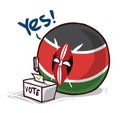 Kenya country ball voting yes