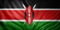 Kenya 3d flag
