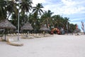 Few tourists at South Beach Mombasa Diani Beach Resort