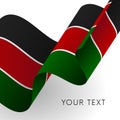 Kenya flag. Patriotic design. Vector illustration.