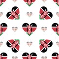 Kenya flag patriotic seamless pattern.