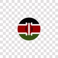 kenya icon sign and symbol. kenya color icon for website design and mobile app development. Simple Element from countrys flags