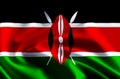 Kenya flag illustration Royalty Free Stock Photo