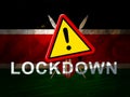 Kenya lockdown against coronavirus covid-19 - 3d Illustration