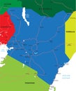 Kenya map