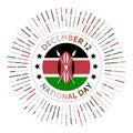 Kenya national day badge.