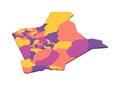 Kenya political map of administrative divisions