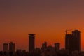 Nairobi City County Cityscapes Skyline Skyscrapers Sunrise Sunset Kenya`s Capital East Africa Royalty Free Stock Photo