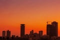 Nairobi City County Cityscapes Skyline Skyscrapers Sunrise Sunset Kenya`s Capital East Africa Royalty Free Stock Photo